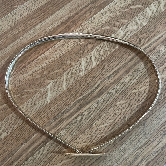 VTG Gold-toned mesh snake chain belt with multi colored gems - Picture 6 of 7